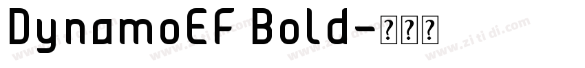 DynamoEF Bold字体转换